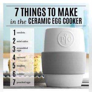 NWOB Pampered Chef Ceramic Microwave Egg Cooker